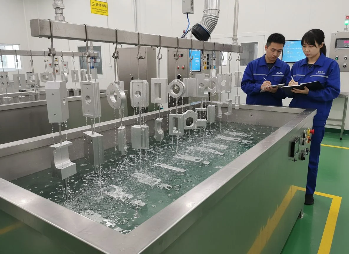 Electrolytic anodizing bath process