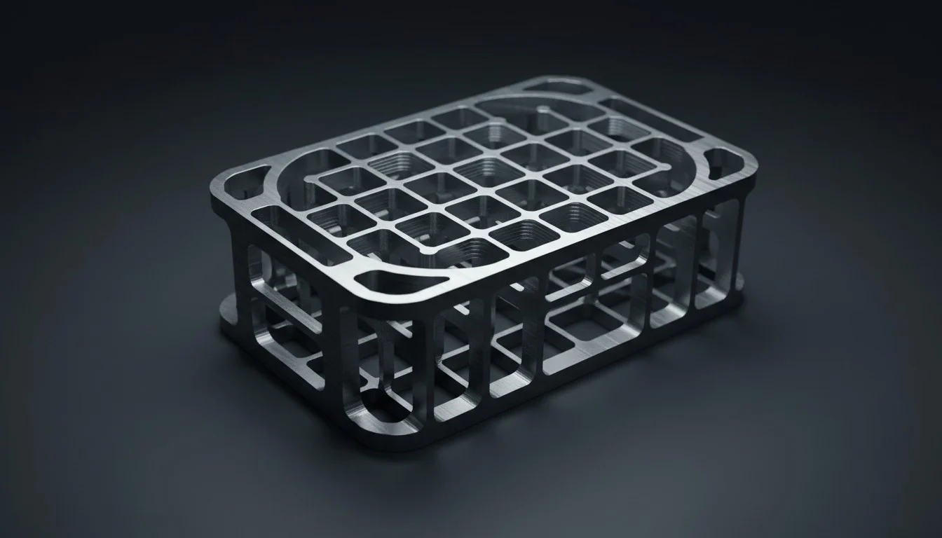 Lightweight drone frame machining