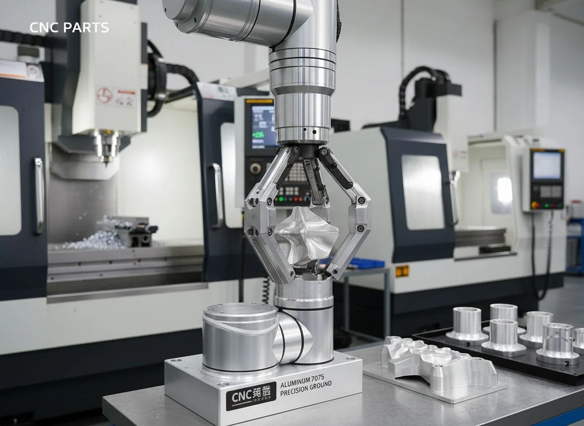 CNC machined robot grippers and custom end of arm tooling components