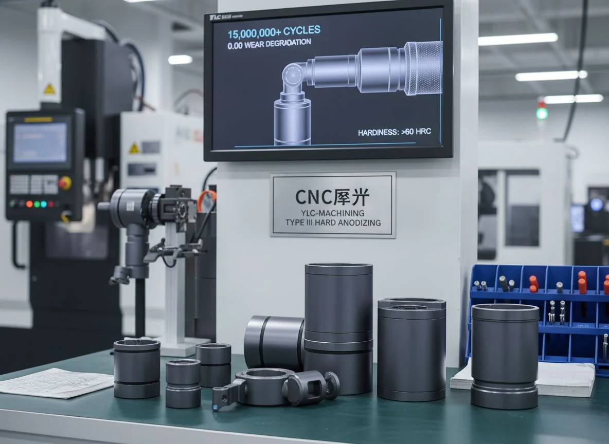 Precision finished robot arm joint with anodized coating