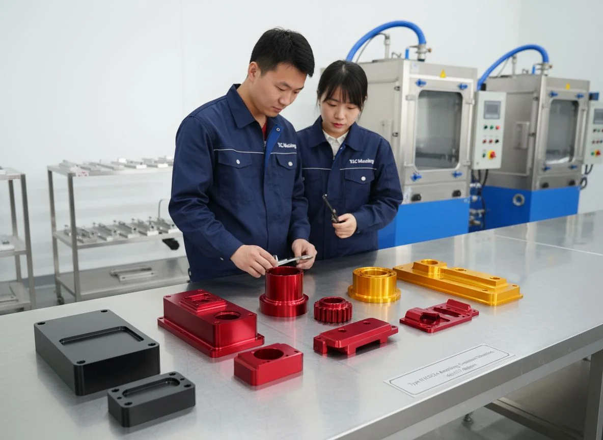 Standard color palette for Type II aluminum anodizing