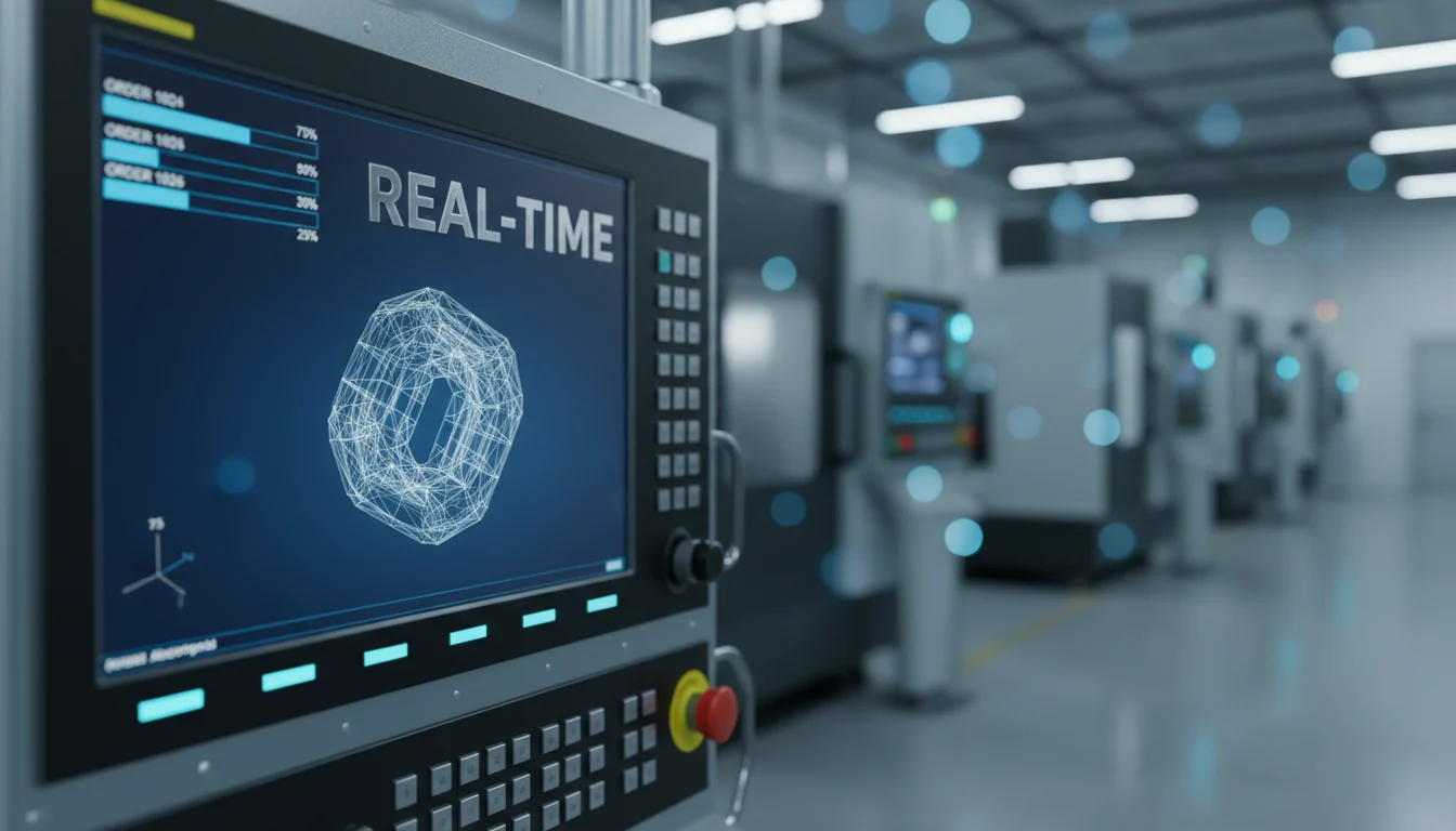 Real-time tracking for CNC machining orders