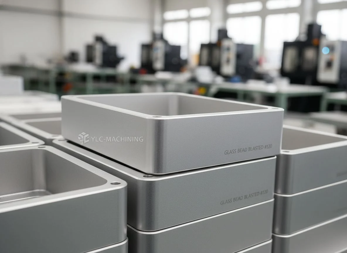 #120 glass bead blasted aluminum 6061 enclosure