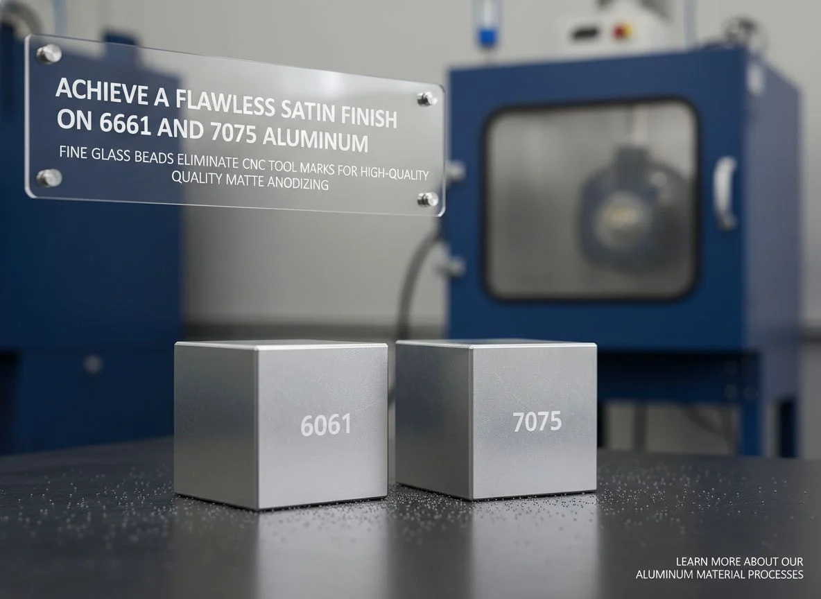 Bead blasting media for aluminum and steel