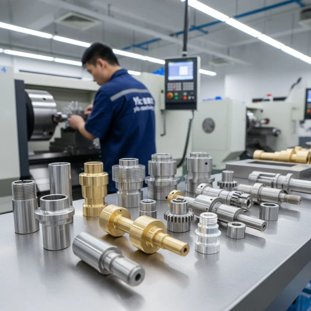 CNC turned copper electrical connectors for EV charging