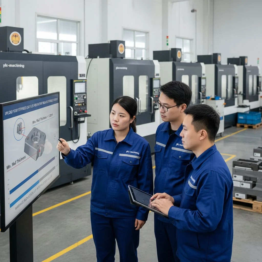 Digital DFM analysis for CNC aluminum machining and deformation control