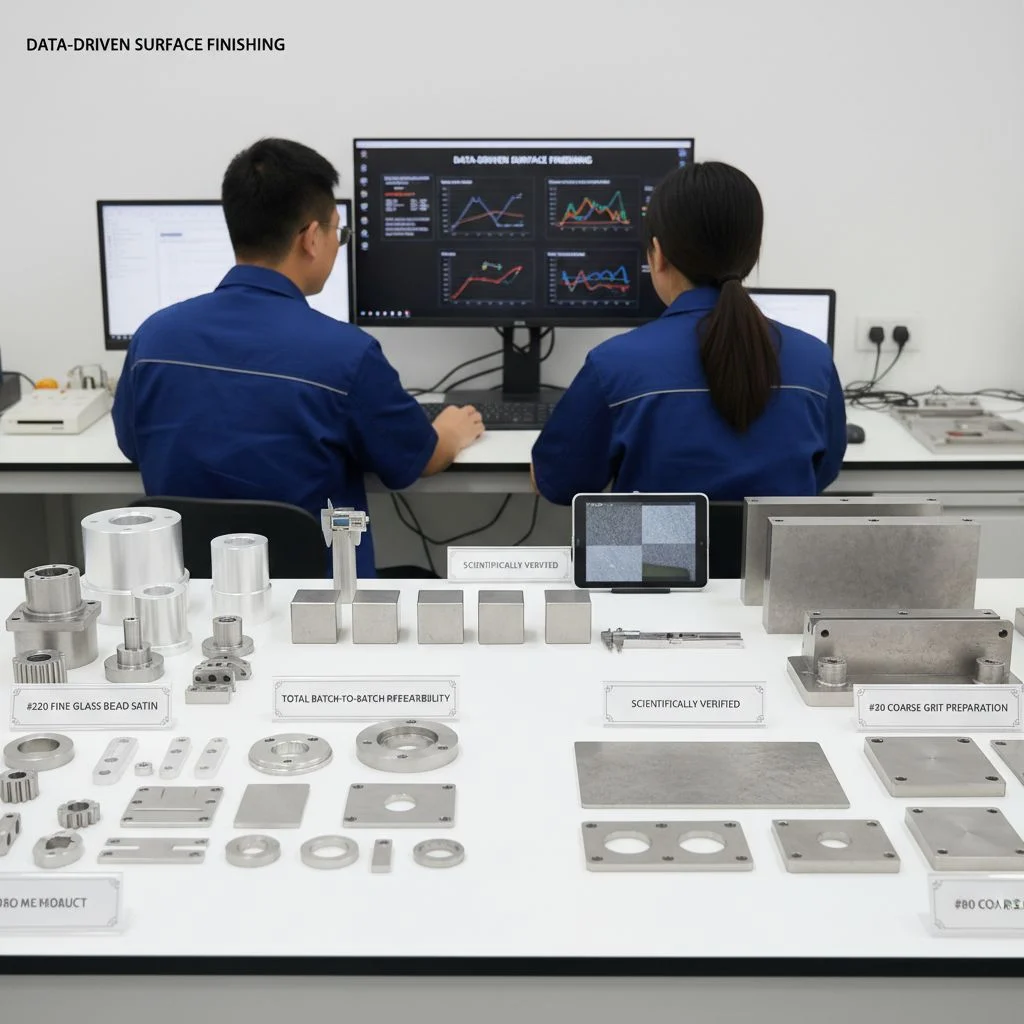 Digital Ra measurement for blasted CNC parts