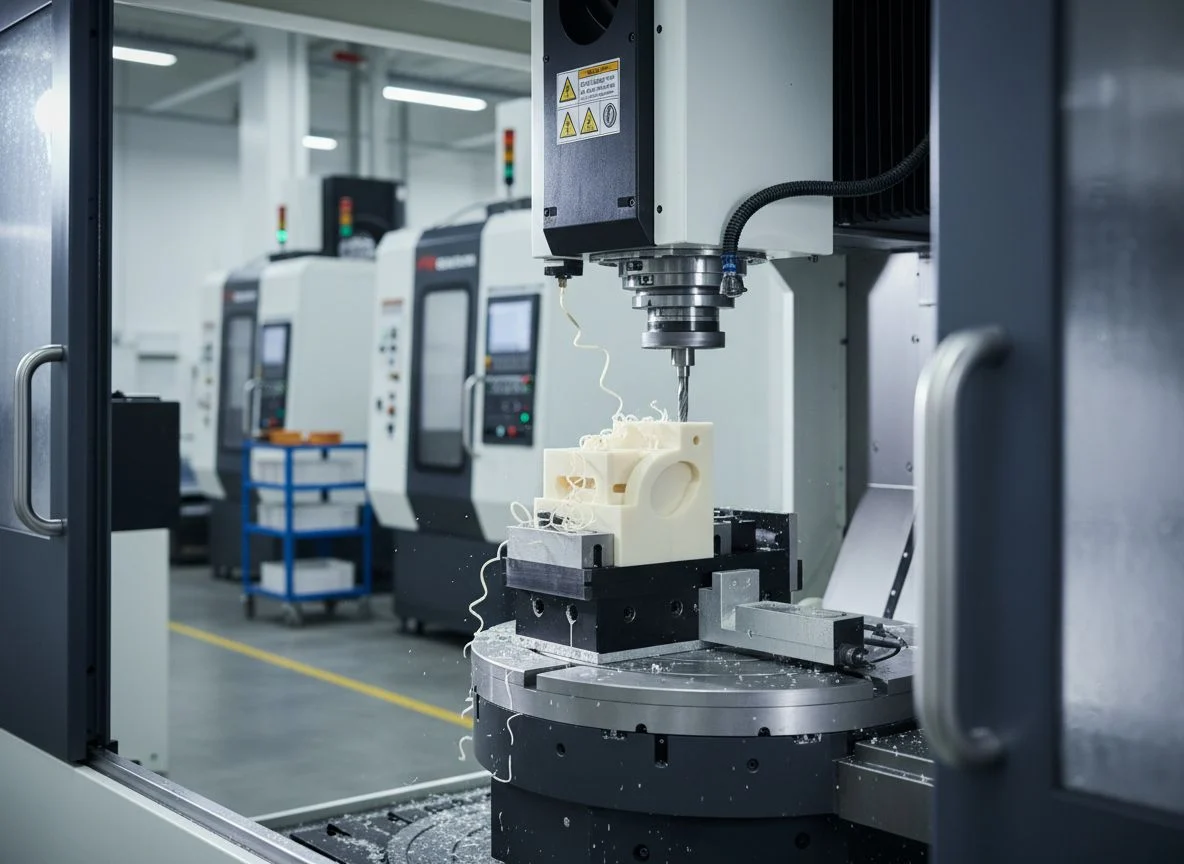 5-axis PEEK milling process