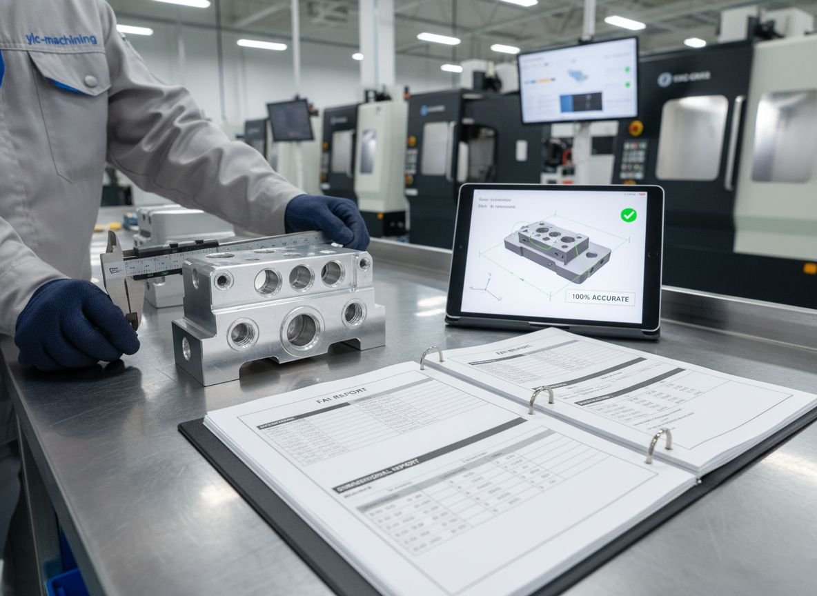 CNC quality control process documentation FAI