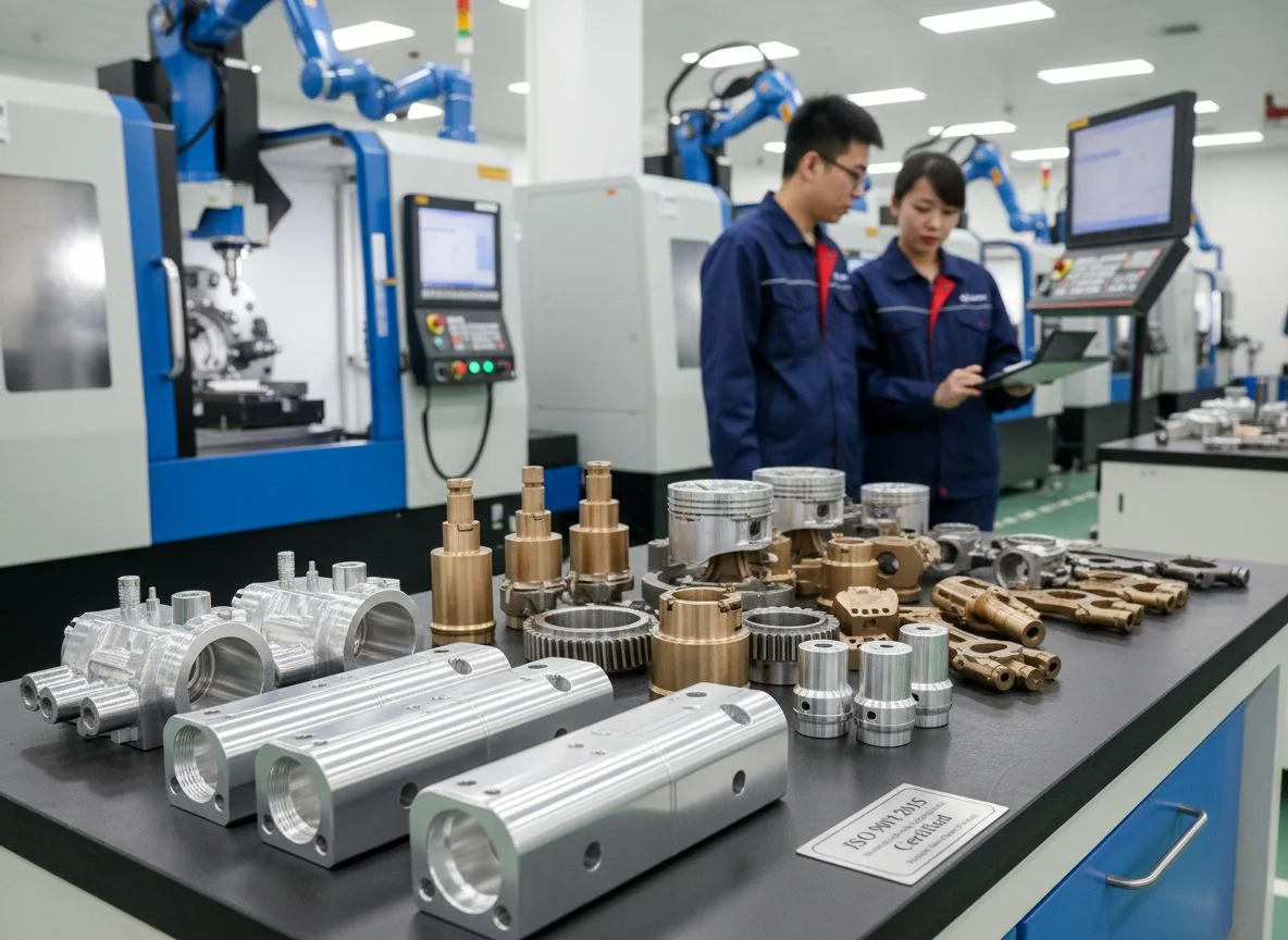 Automotive CNC turned shafts and aluminum components