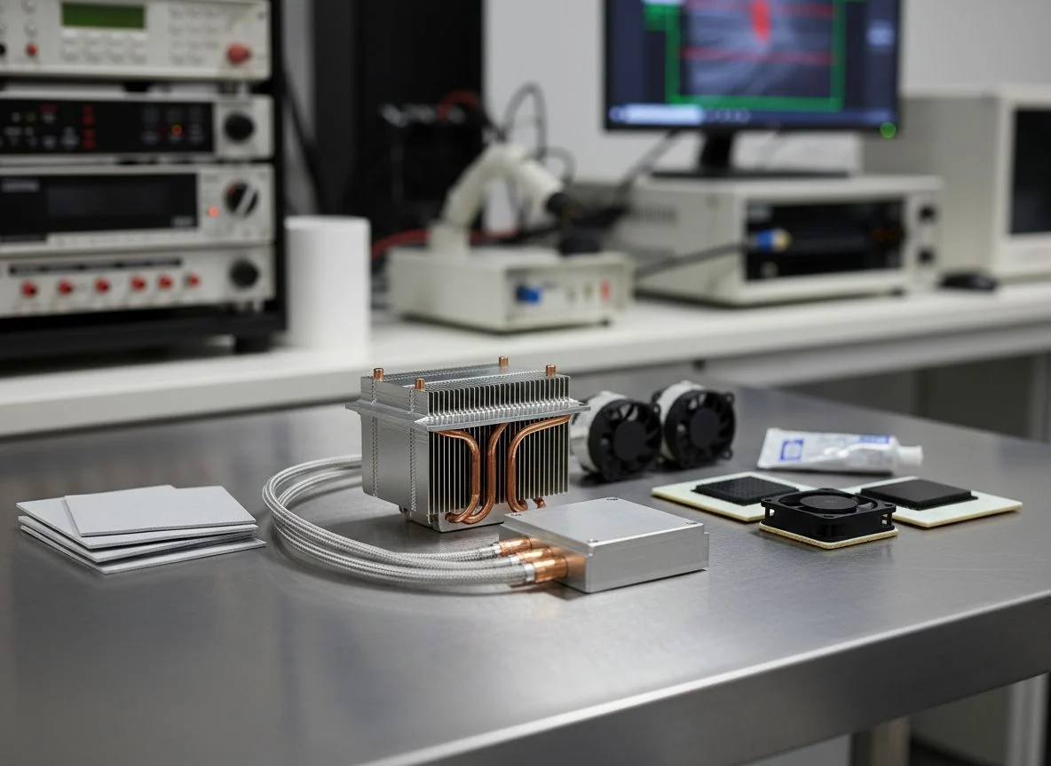 C110 copper heat sink with intricate fins