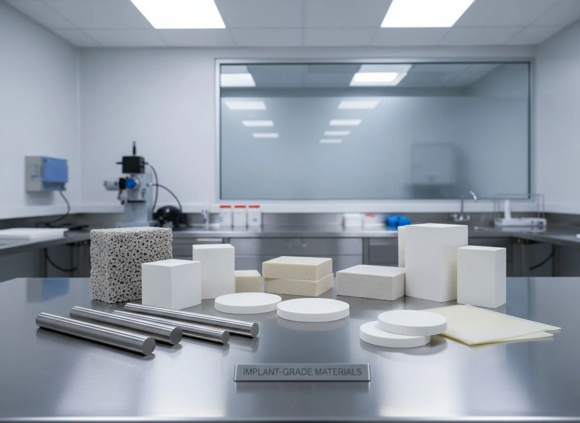 Certified biocompatible materials for implants