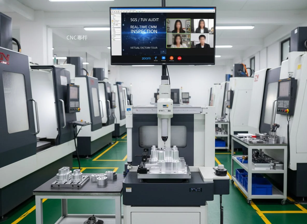 Certified QC technician performing precision measurement in climate-controlled lab