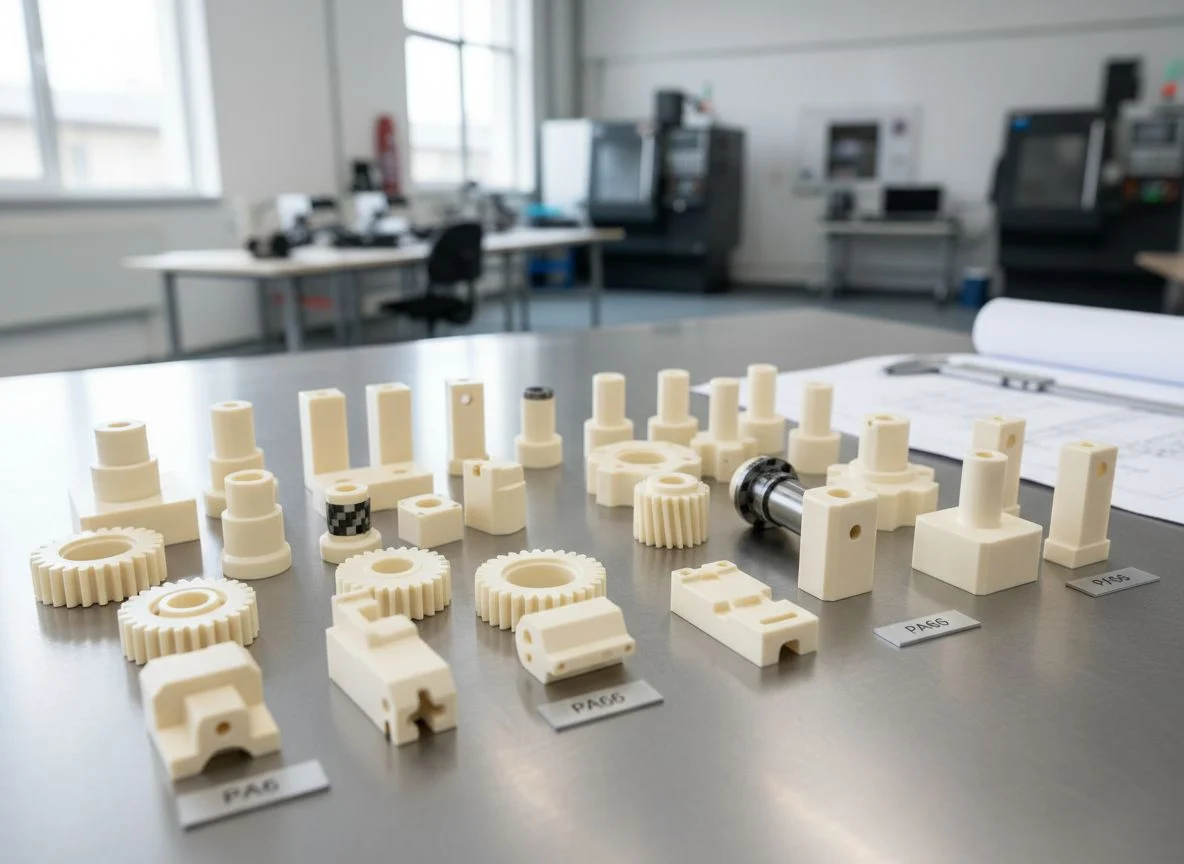 Climate-controlled CNC facility for moisture-sensitive Nylon machining