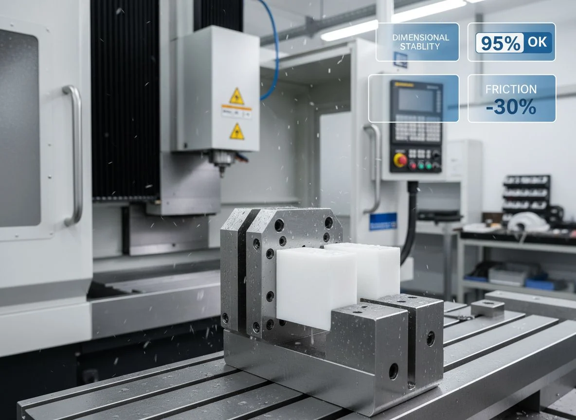 CNC milling POM material