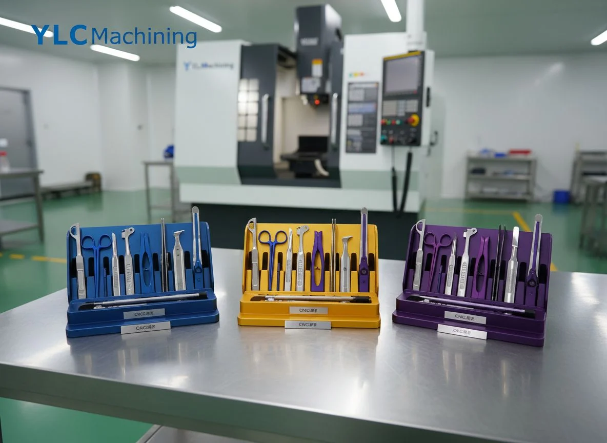 Color anodized titanium medical components