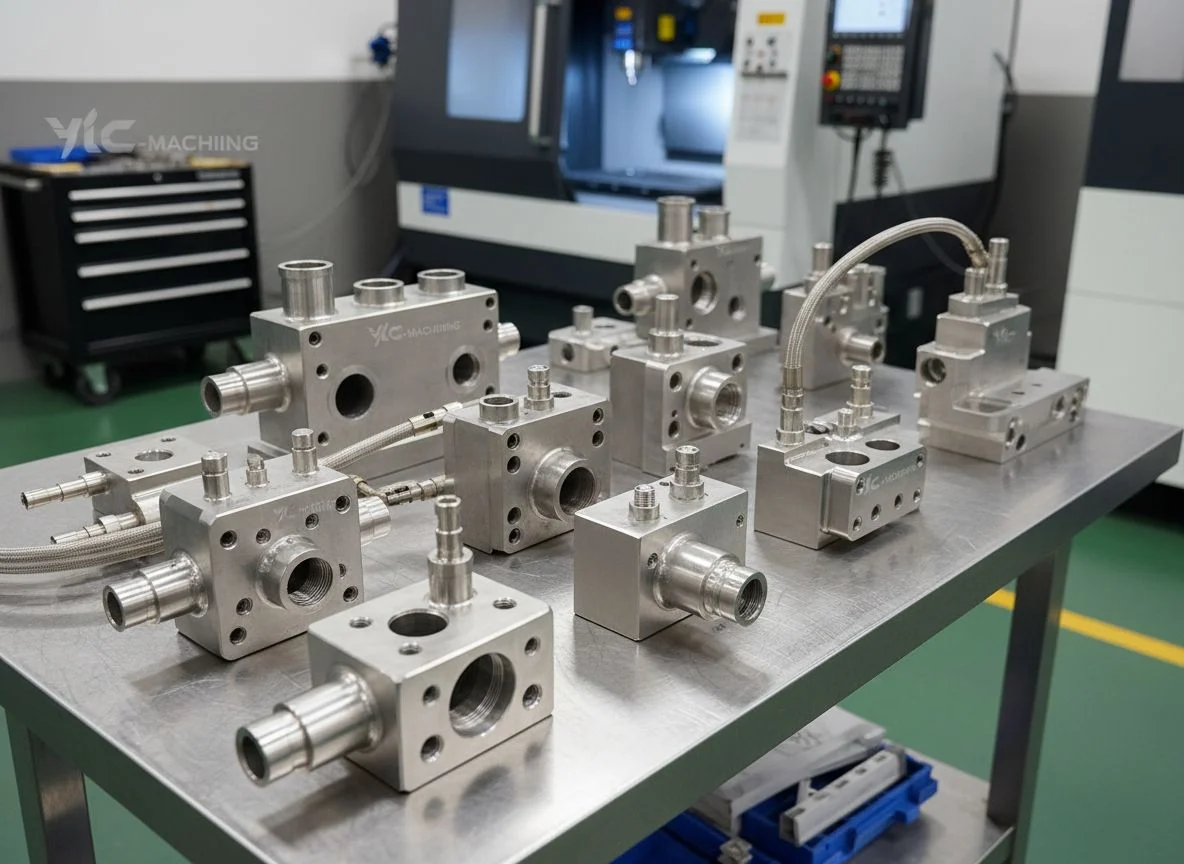Custom CNC machining metal parts in aluminum, brass, and steel