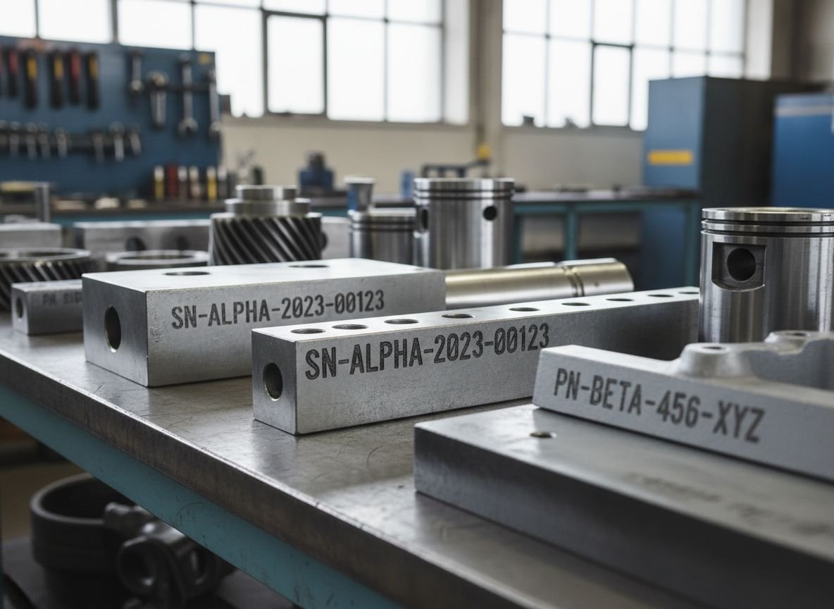 Deep Etched Traceable Parts