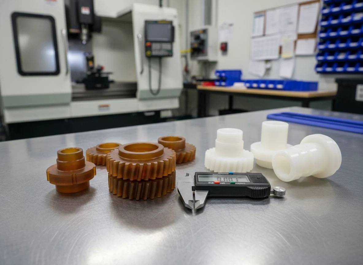 Diverse range of CNC machined Ultem and Delrin parts