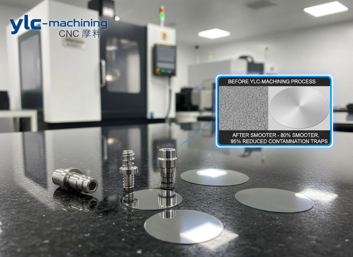 Electropolished 316L stainless steel medical components
