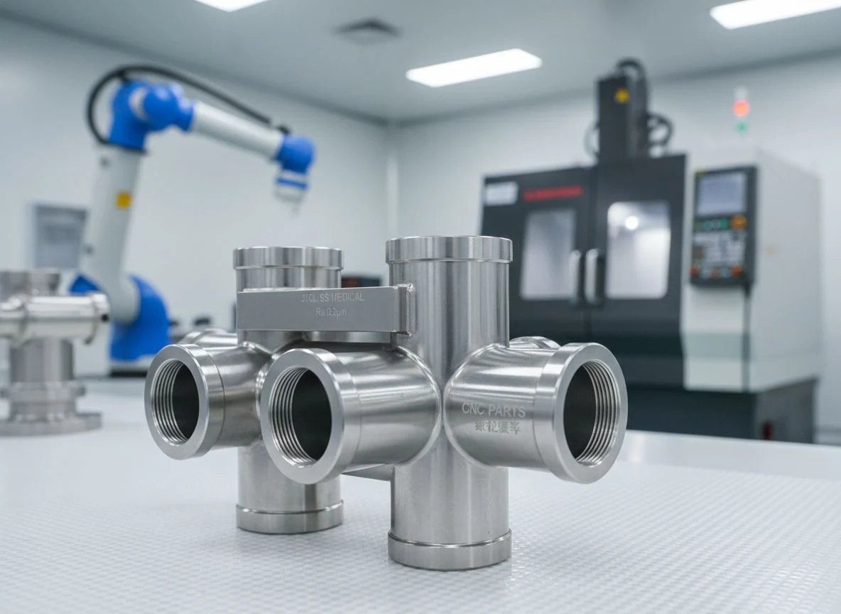 Electropolished 316L Stainless Steel Medical Manifold