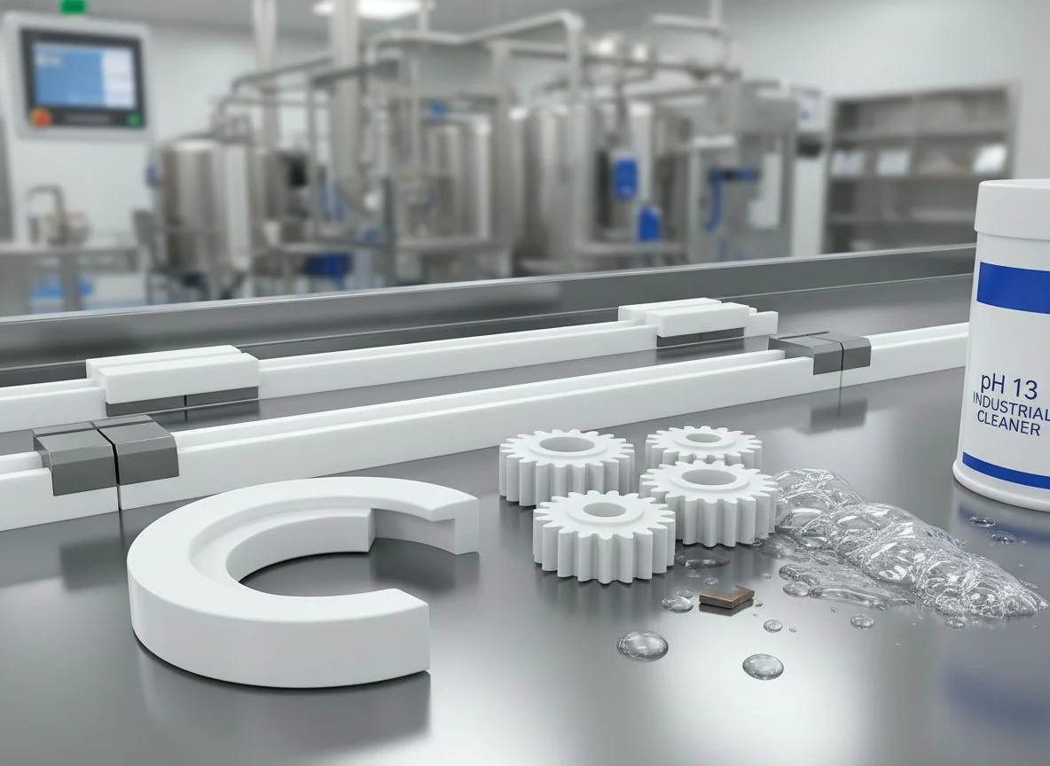 Food processing plastic parts