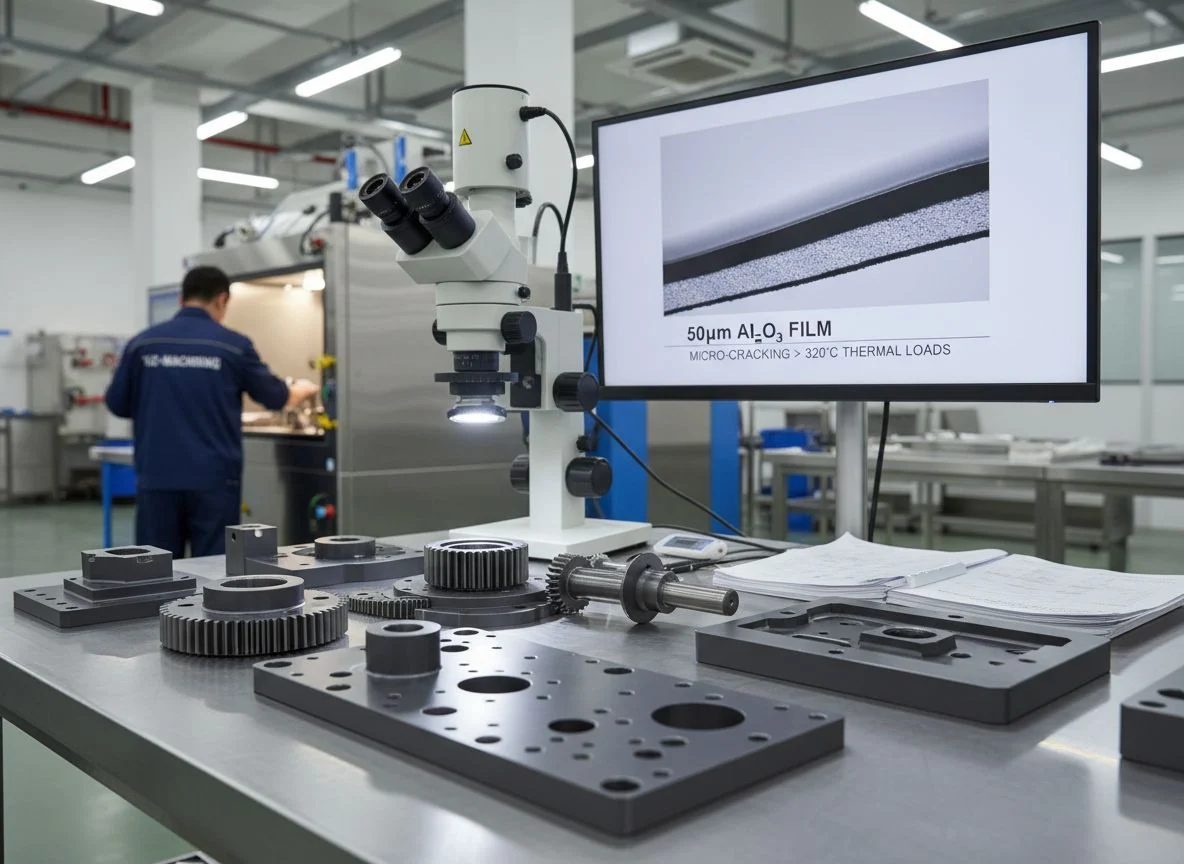 Hard Anodizing surface treatment on aluminum component