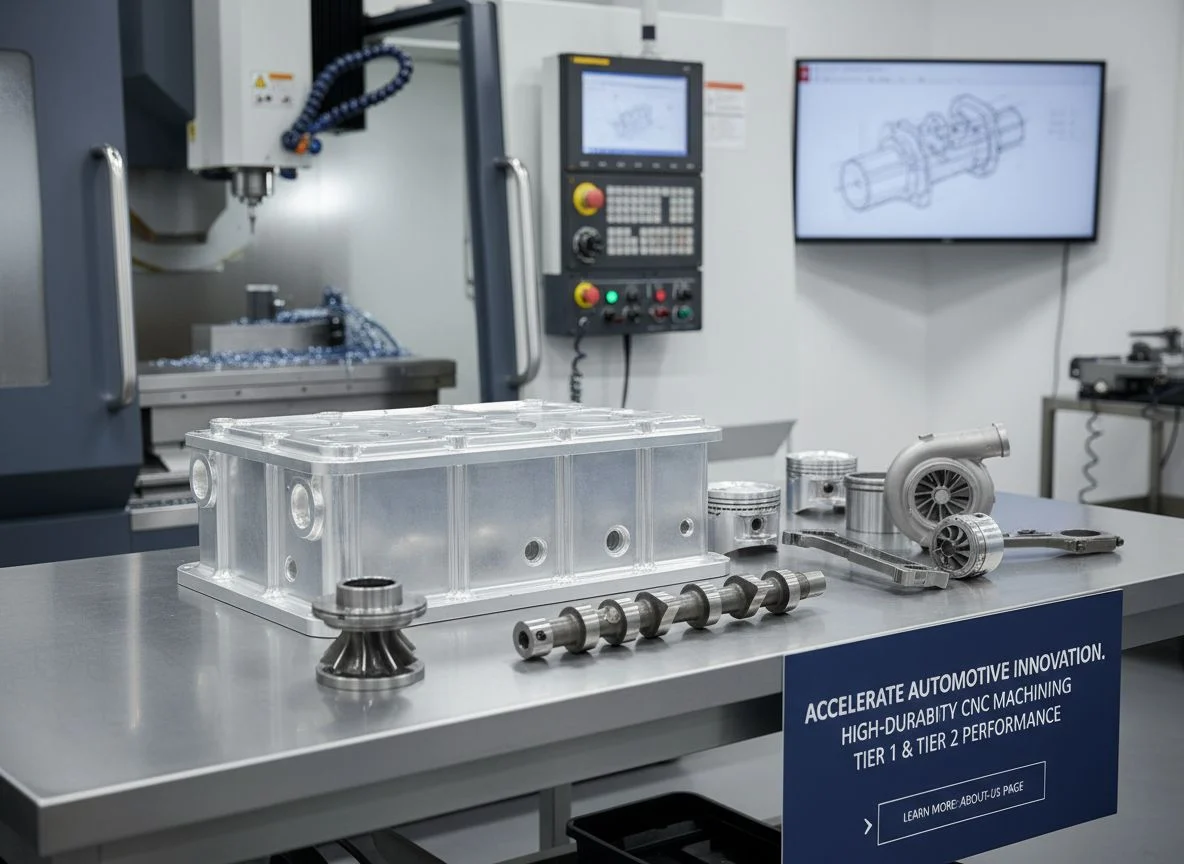 High-precision automotive CNC machining and engine components