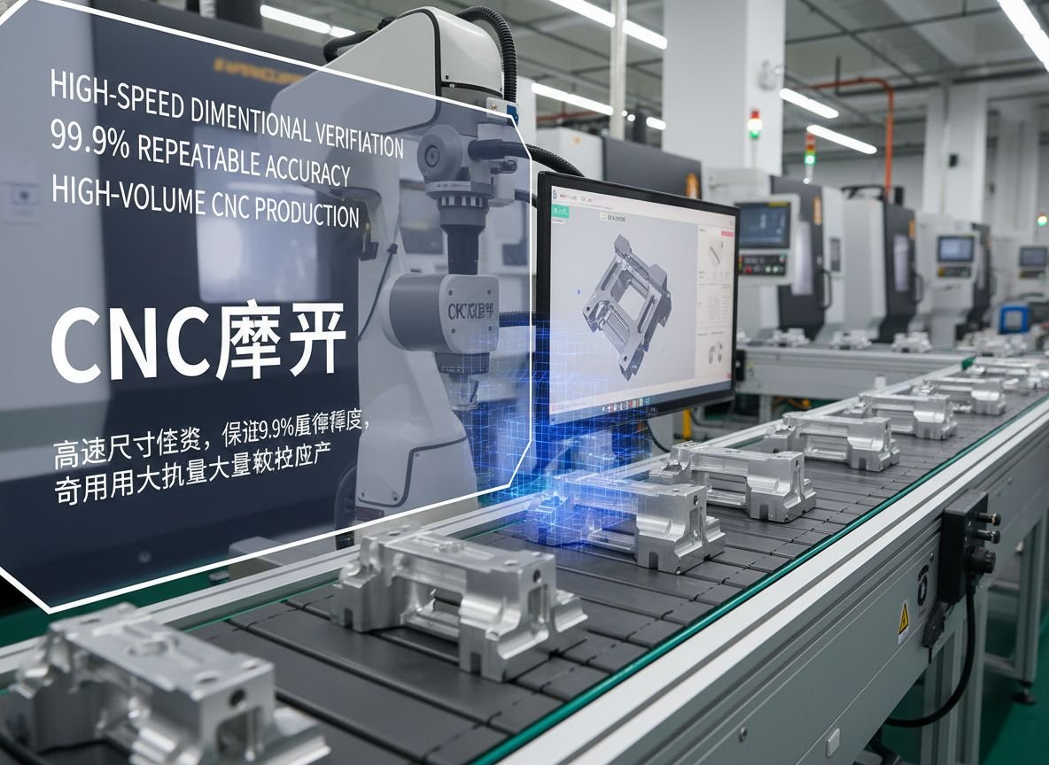 Digital micrometer measuring precision turned shaft