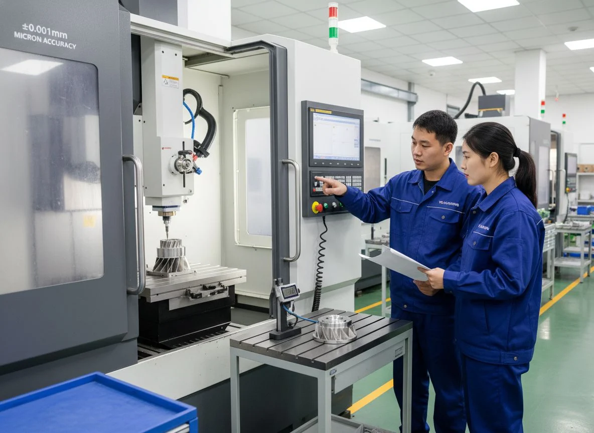 High precision CNC machined aluminum component