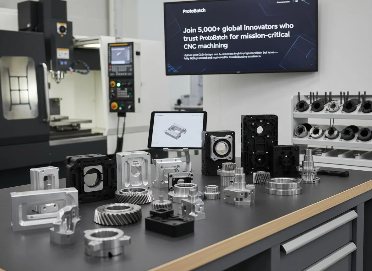 High-precision custom CNC machined components portfolio