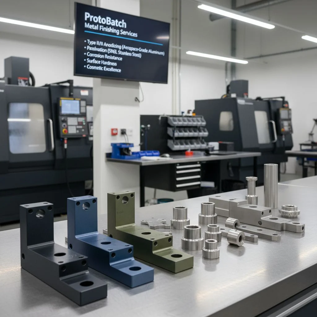 High-precision metal surface finishing and anodizing results