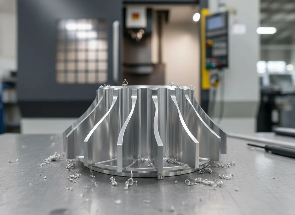 High speed VMC vertical machining center in operation