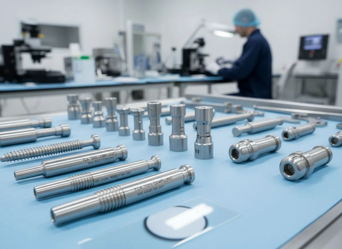 ISO 13485 quality inspection and material certification for medical parts