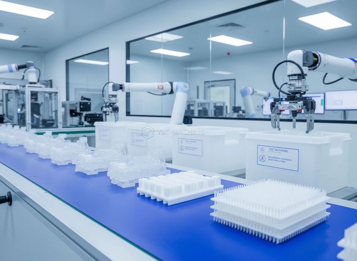 Machined plastic manifolds for semiconductor applications