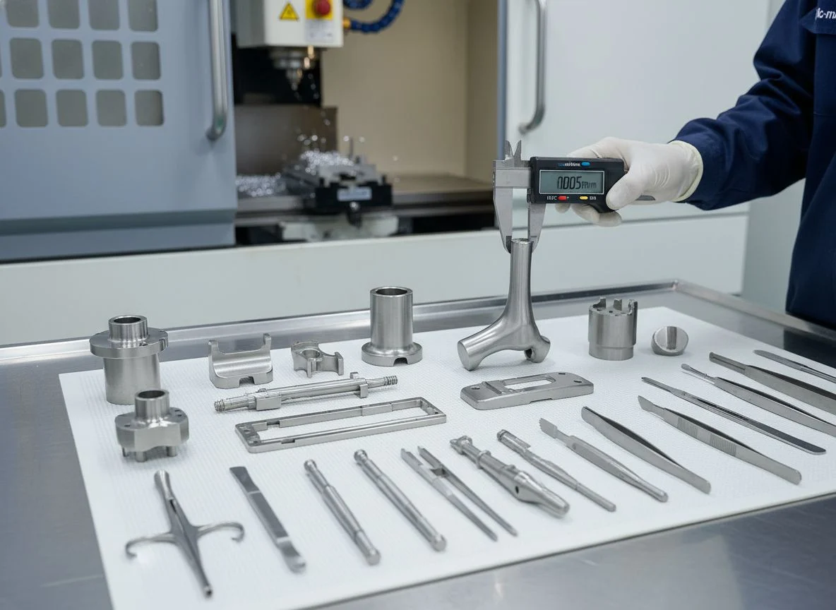 Medical metal machining quality control