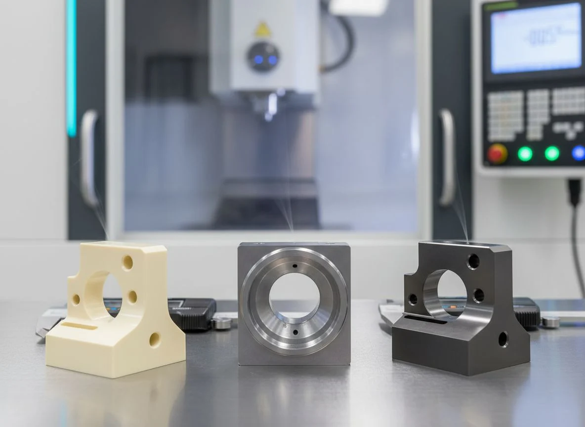 Milled PEEK and engineering plastic components for electronics