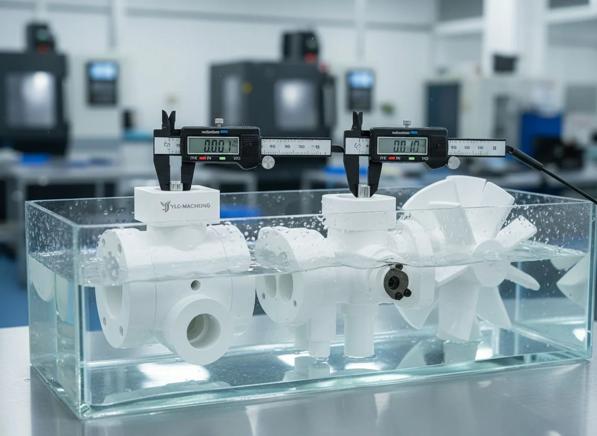 Plastic valve machining