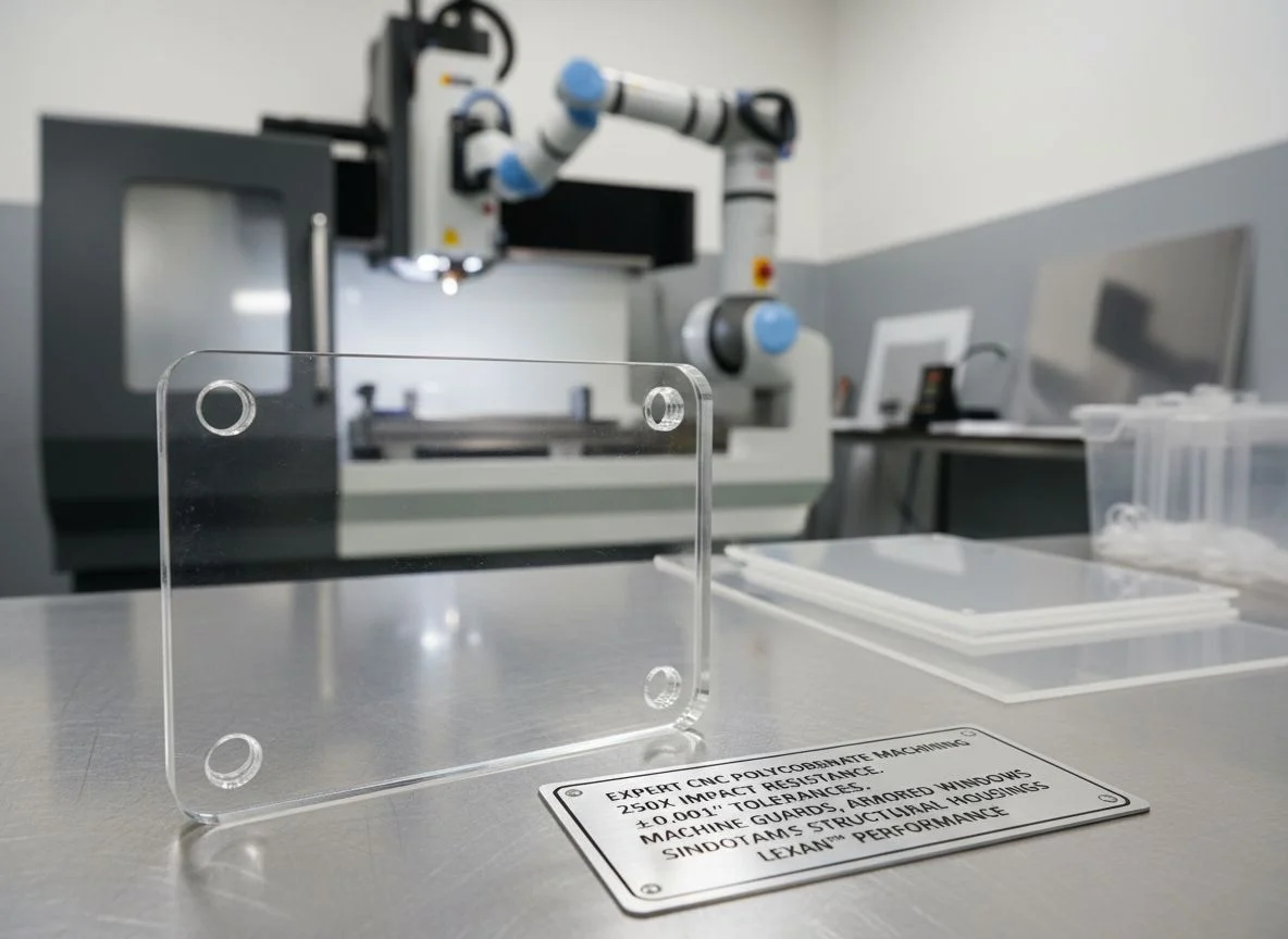 Polycarbonate PC machining for high-impact clear parts