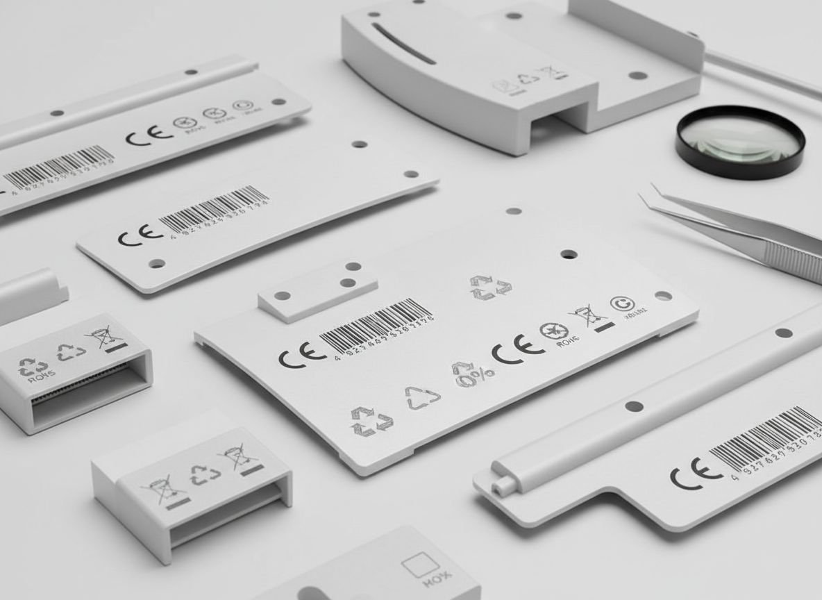 Precision Barcoded Plastic Parts