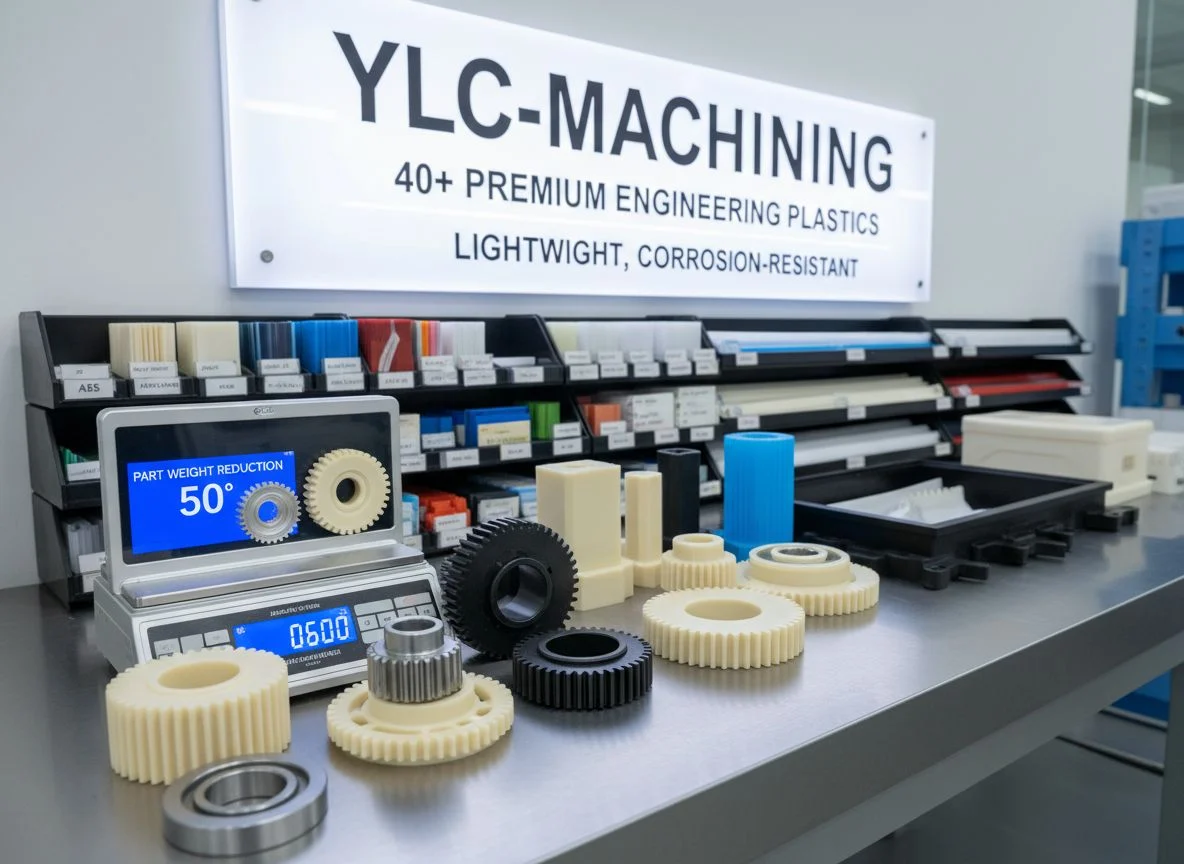 Precision CNC machined engineering plastic components including PEEK and Delrin