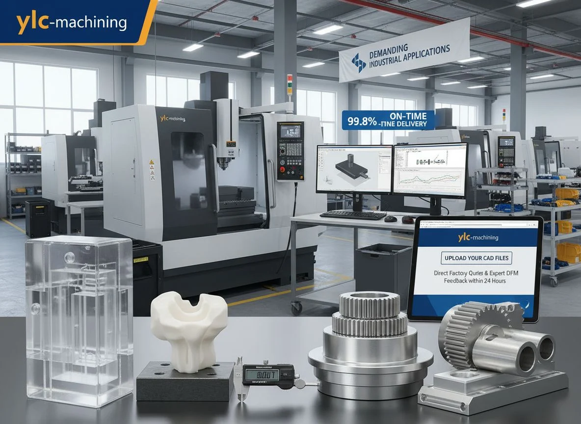 Precision CNC machined plastic parts in PEEK, Delrin, and Ultem with high-tolerance finishes by ProtoBatch CNC