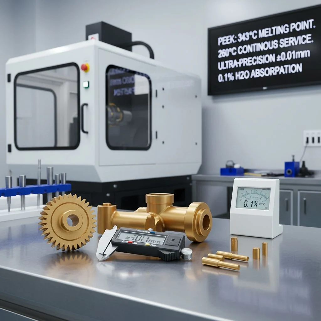 Precision CNC machined Virgin PEEK components for medical and aerospace applications