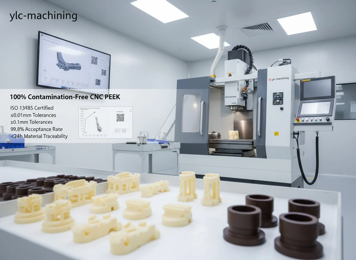 Precision CNC machining and milling of medical grade PEEK components