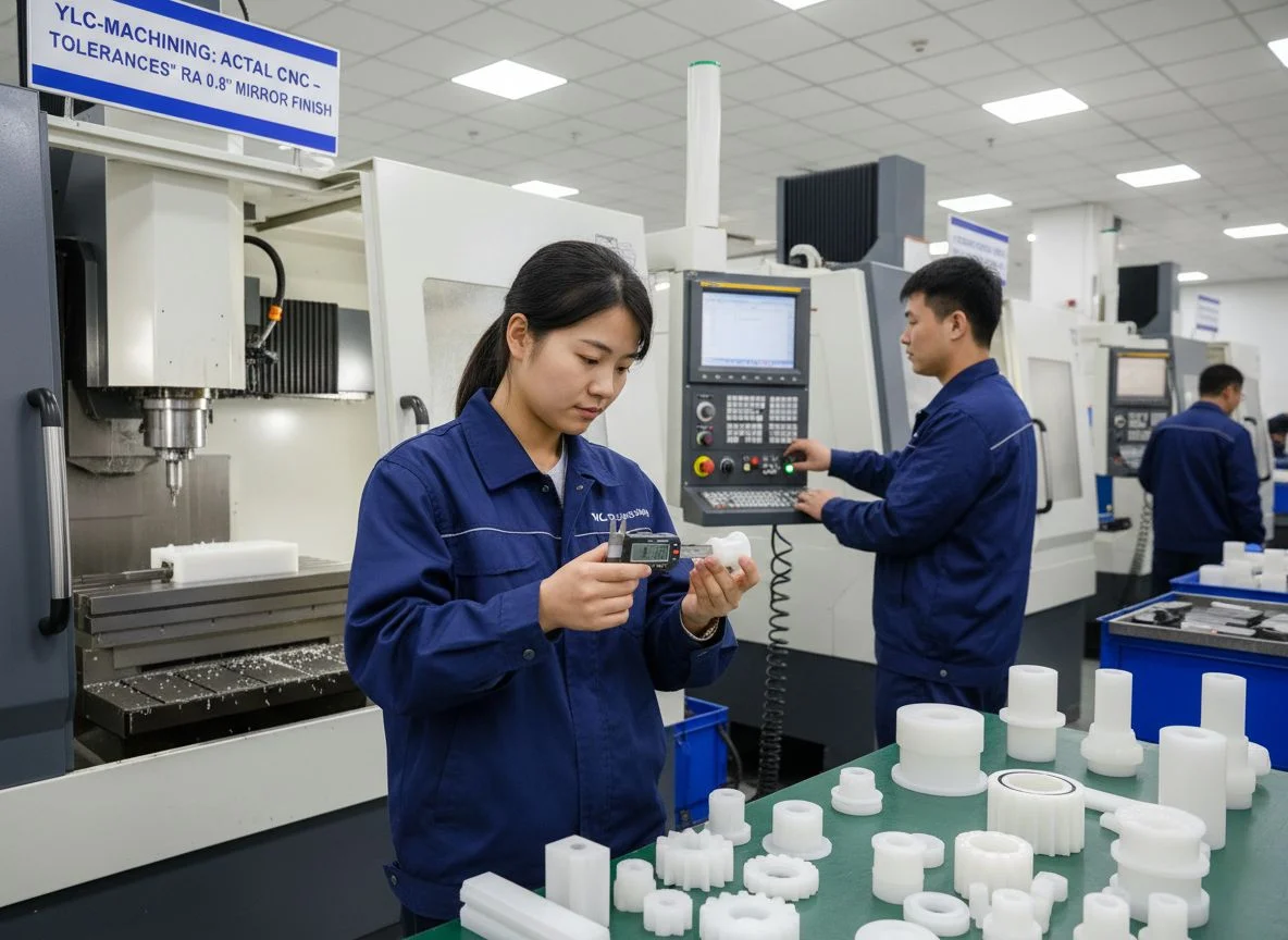 Precision CNC machining POM and Delrin gear components