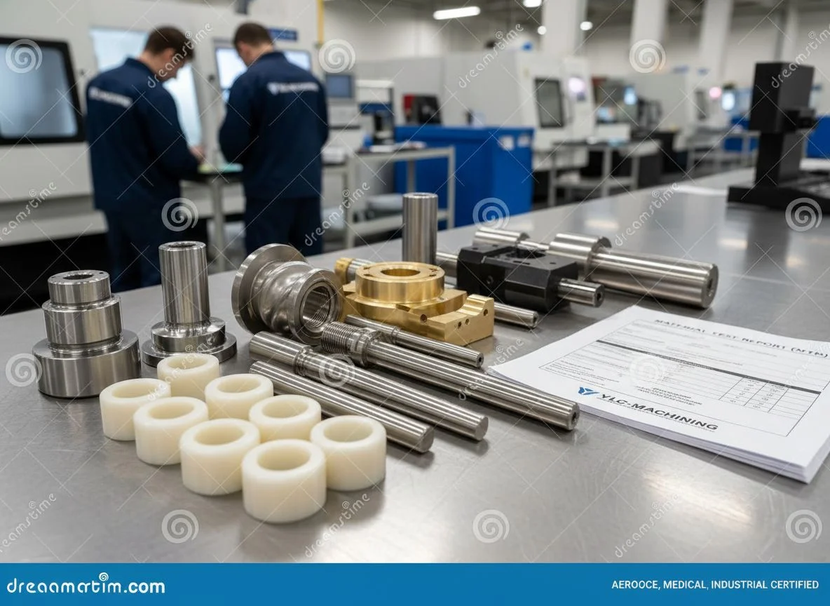 Precision CNC turned metal parts and bar stock