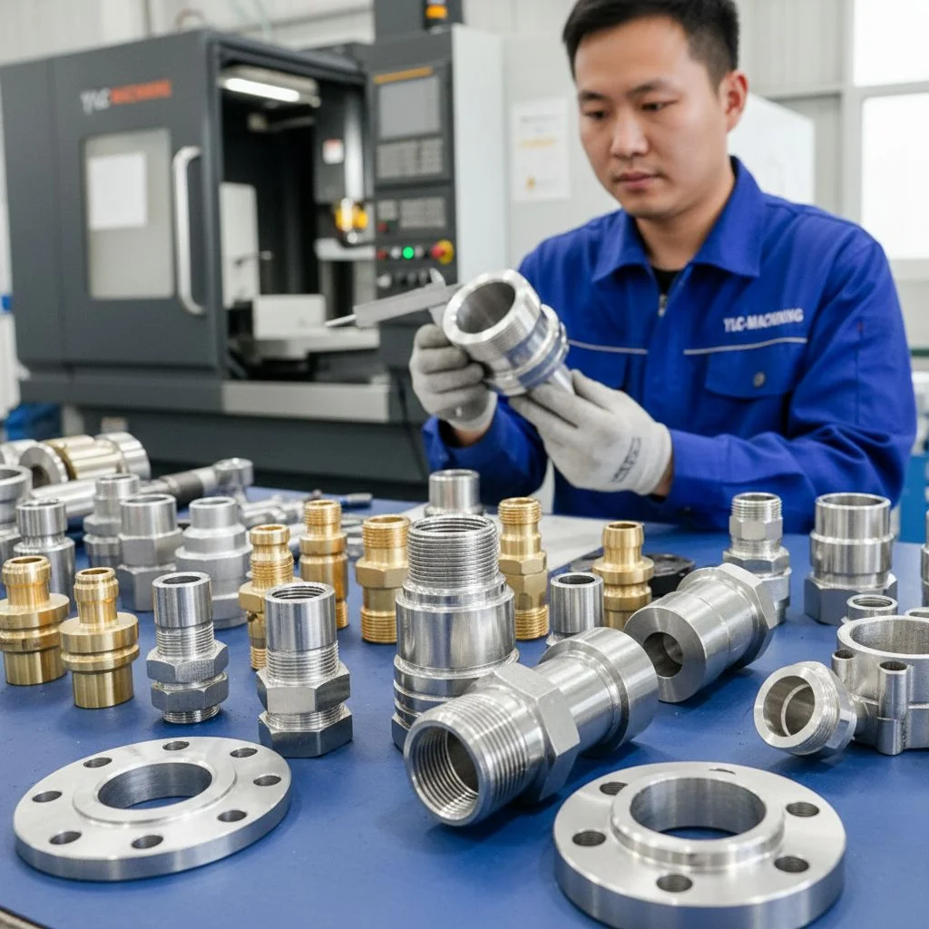 Precision CNC turned shafts, pins, and fittings from ProtoBatch