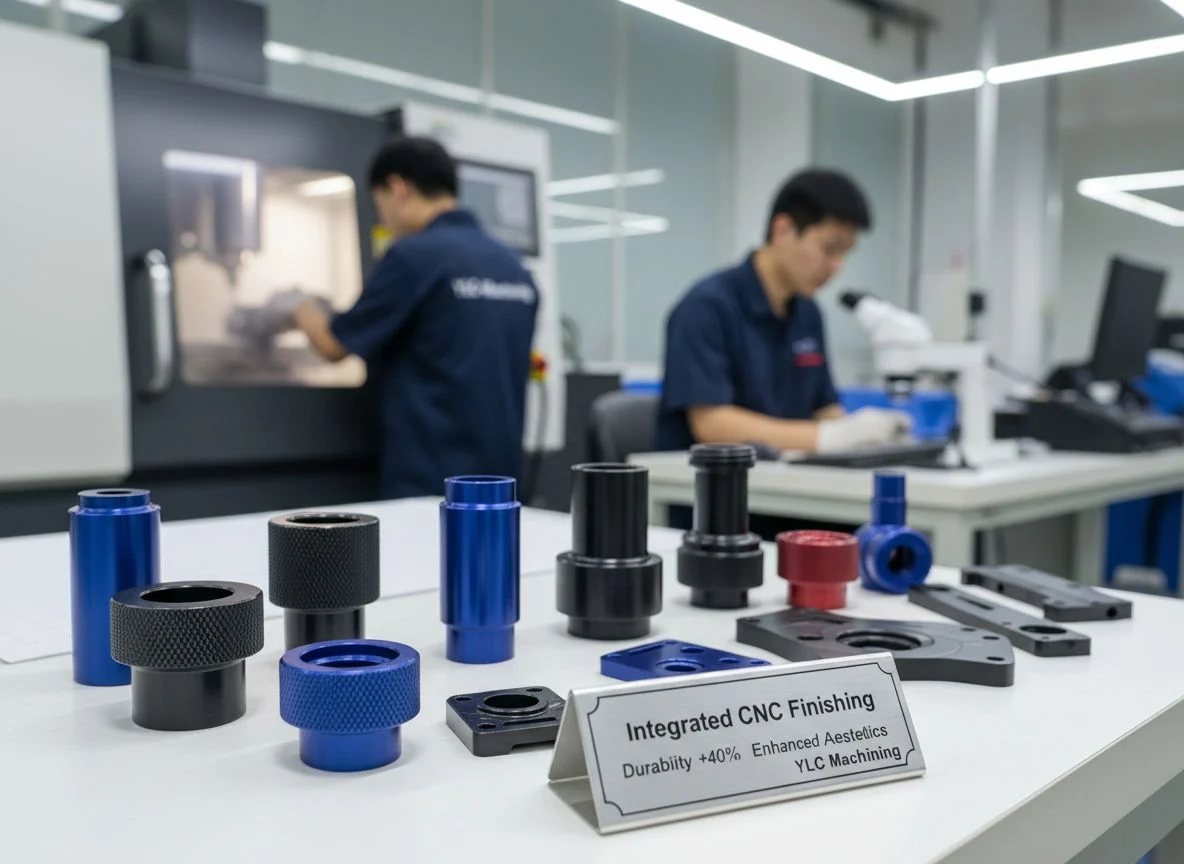 Precision Knurled and Anodized Turned Components