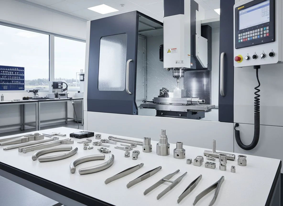 Precision machined surgical instrument assembly for minimally invasive surgery