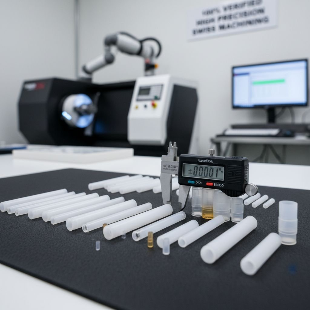 Precision Swiss Machined Plastic Parts